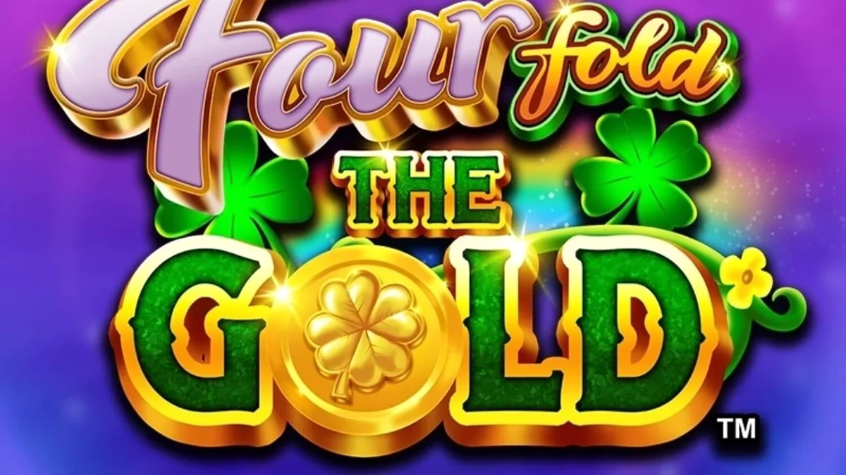 Tampilan visual slot Fourfold the Gold dengan tema Irlandia dan luar angkasa